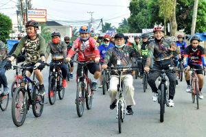 Fachrori Ikuti Sepeda Santai Gowes Sinergitas Hari Bhayangkara ke-74