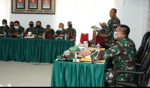 Danrem 042/Gapu Terima Taklimat Akhir Tim Wasum Itdam II/Swj 