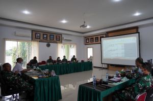 Danrem Terima Paparan Renbang Makorem 042/Gapu dari Ketua Tim PPK PUPR Provinsi Jambi 