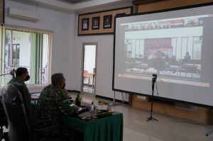 Danrem 042/Gapu ikuti Rakor PPKM Mikro Secara Vitual Se-Kodam II/Sriwjaya 