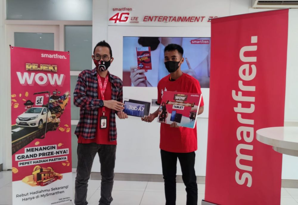 Agus Nurhadi, Pemenang hadiah tablet treasure hunt periode 2 dari Palembang.