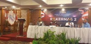 Budiman Sudjatmiko Bicara Soal Revolusi Teknologi di Rakernas 2 SMSI