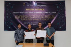 PT Datascrip Hibahkan Perangkat Survei Senilai Rp2,5 M ke Universitas Indonesia