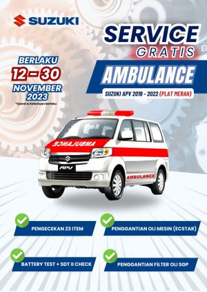 Suzuki Berikan Servis Gratis Untuk Ambulans Hingga 30 November