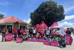 Tri Sumatra Hadirkan Pembelajaran Digital dan Sportivitas di Nias Selatan