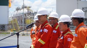 Wakil Menteri Resmikan Proyek Fasilitas Gas Akatara di Tanjab Barat