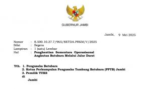 Lancarkan Jamaah Haji, Gubernur Hentikan Aktivitas Batu Bara Jalur Darat
