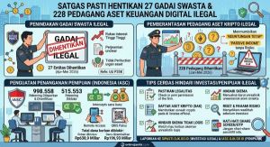 Satgas Pasti Hentikan 27 Gadai Swasta dan 228 Pedagang Aset Keuangan Digital Ilegal
