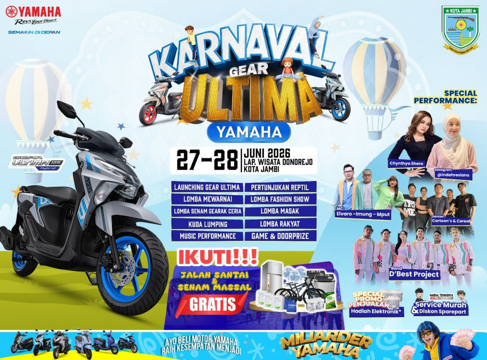 Yamaha Karnaval Gear Ultima Hadir di Jambi, Siap Meriahkan Akhir Pekan