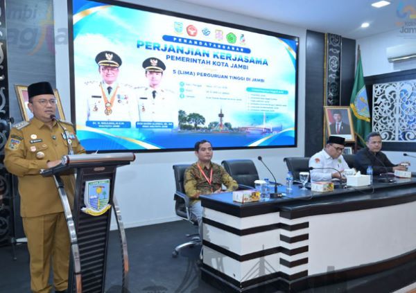 Perkuat Sinergi Akademis, Pemkot Jambi Resmikan Kerja Sama dengan 5 Perguruan Tinggi