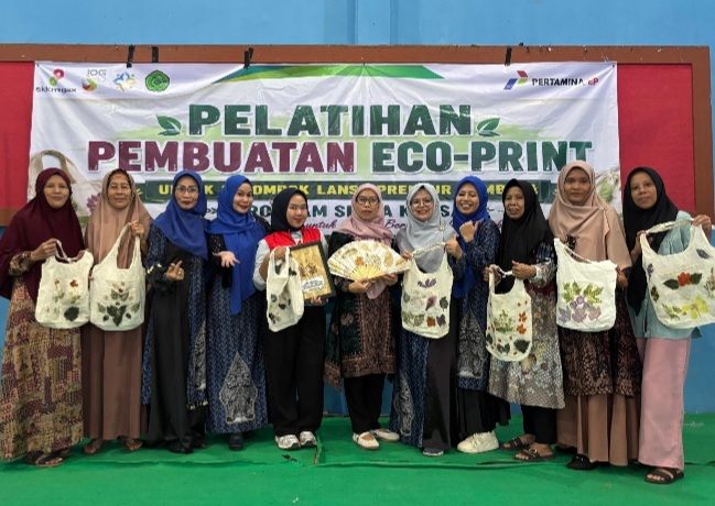 Pertamina EP Jambi Gagas Lansiapreneur Batik Eco-Print