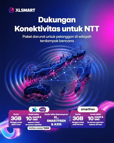 Pascagempa di NTT, XLSMART Percepat Pemulihan Jaringan
