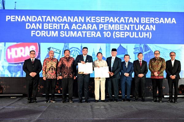 Gubernur Al Haris Teken MoU Forum Sumatera Sepuluh, Perkuat Sinergi Pembangunan Antar Provinsi