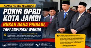 Soal Pokir Pimpinan DPRD Kota Jambi Disorot, Kemas Faried: Bukan untuk Kepentingan Pribadi