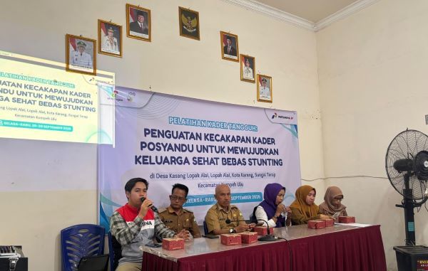 Gerak Bersanding Kader Posyandu Kumpeh Ulu, Upaya Turunkan Stunting Bersama Pertamina EP Jambi Field